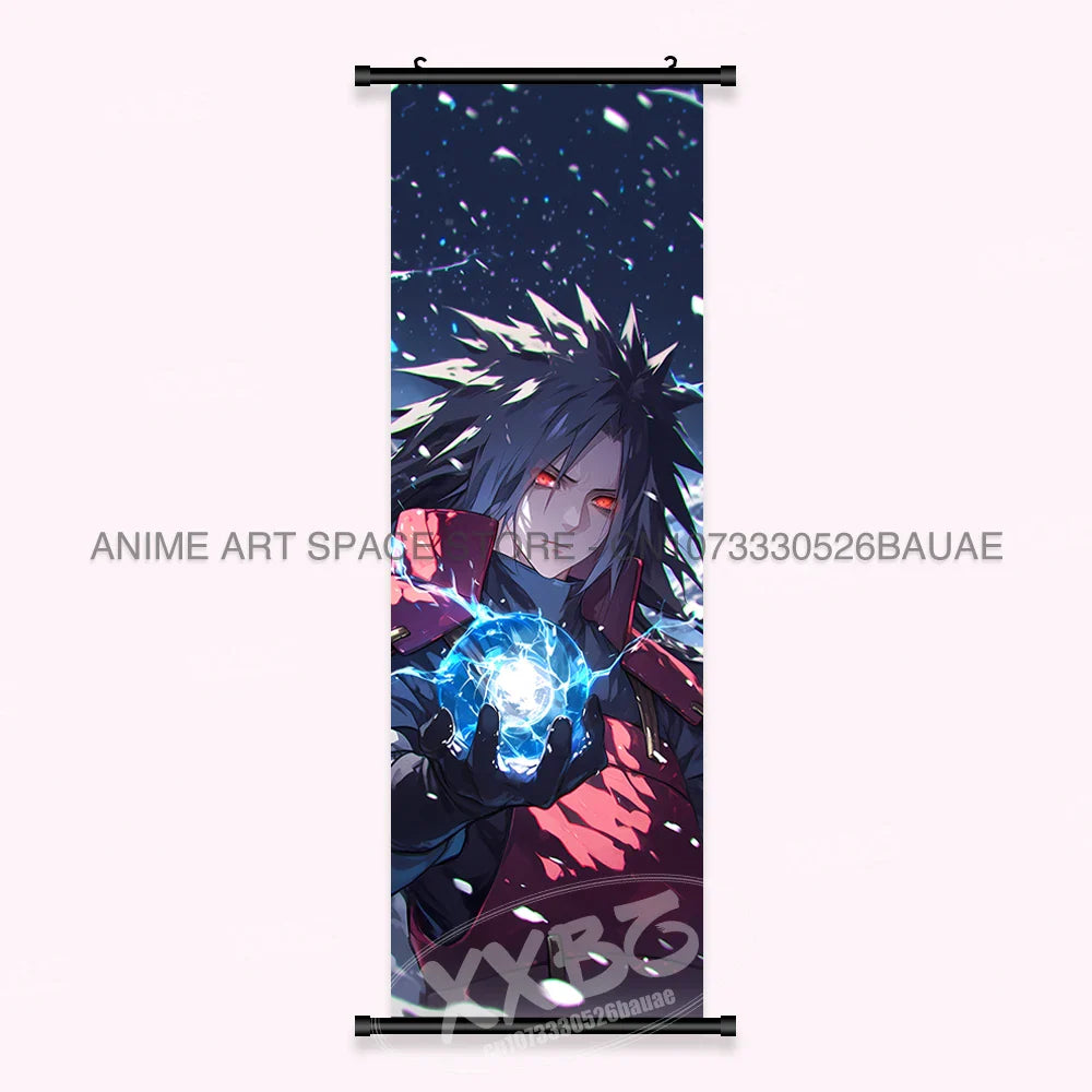Japanese Anime Naruto Wall Artwork Canvas Scrolls - Uchiha Sasuke Print