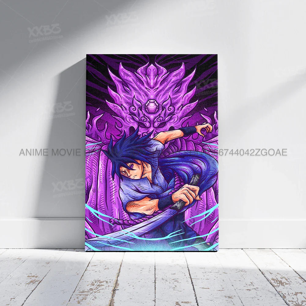 Uzumaki Naruto Home Decor – Uchiha Itachi, Madara & Jiraiya Canvas Wall Art
