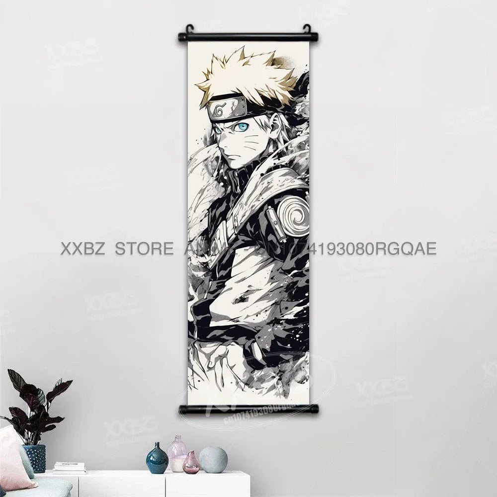 Hyuga Hinata & Uchiha Itachi Anime Canvas Wall Art for Home Decoration