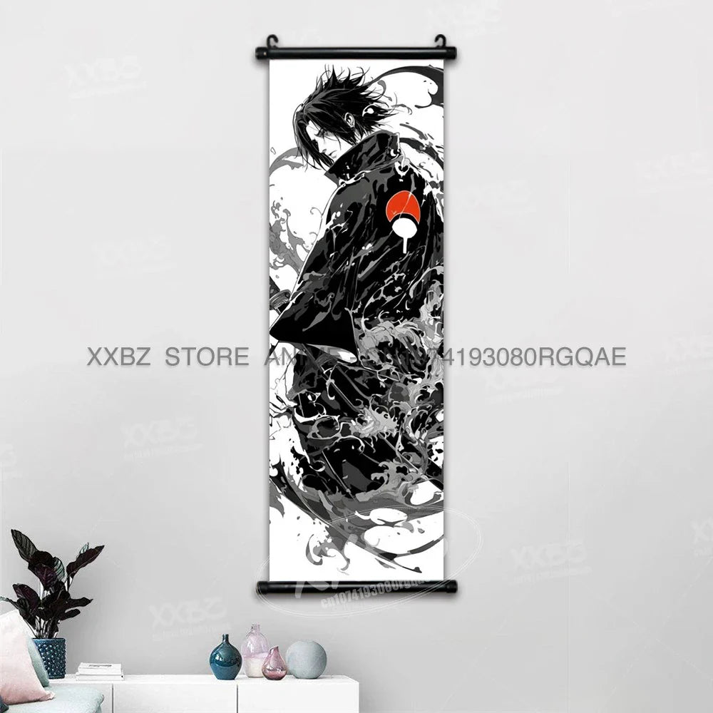 Hyuga Hinata & Uchiha Itachi Anime Canvas Wall Art for Home Decoration
