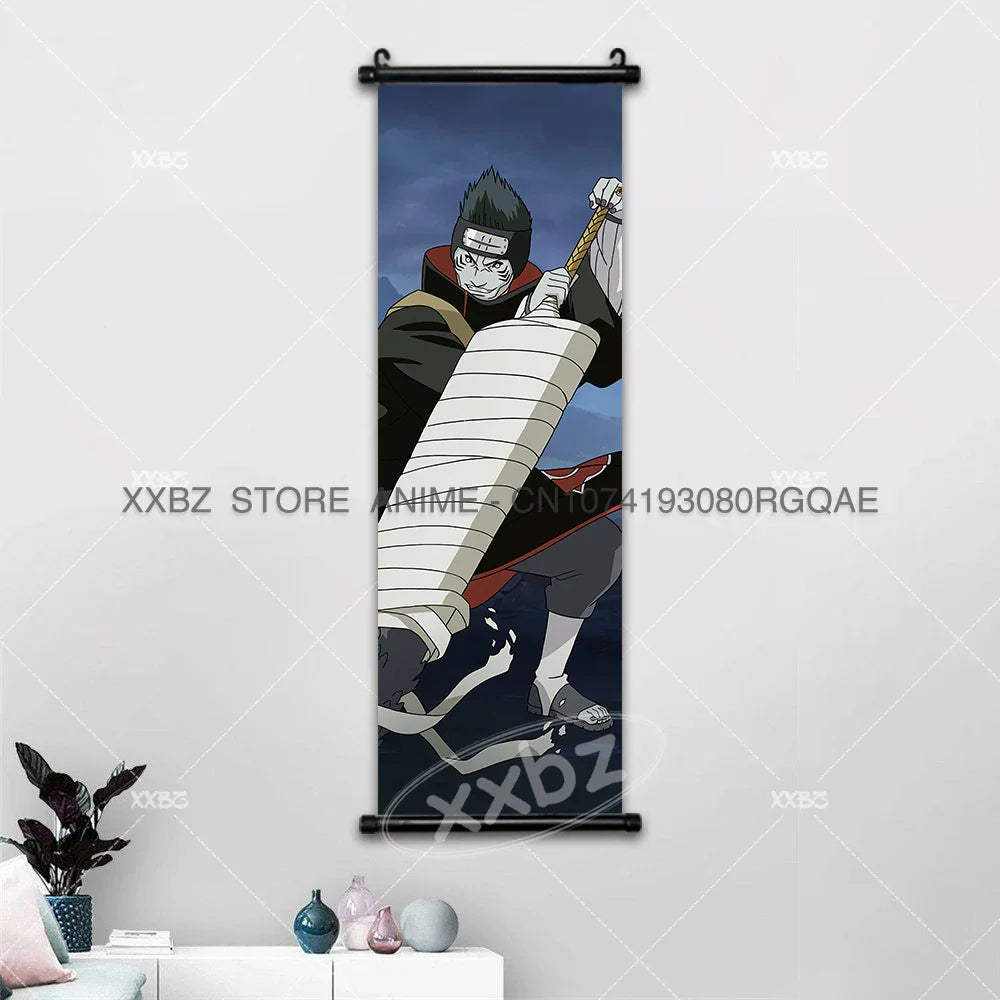 Uzumaki Naruto Scrolls Pictures Uchiha Sasuke Decorative Hanging Painting