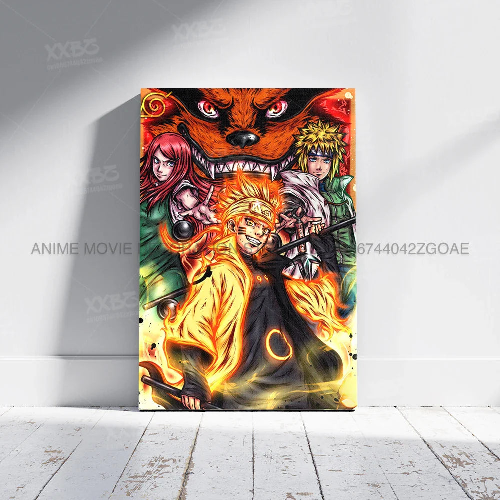 Uzumaki Naruto Home Decor – Uchiha Itachi, Madara & Jiraiya Canvas Wall Art