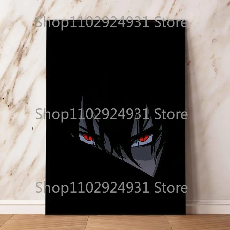 Japanese Classic Anime Uzumaki Naruto Black and White Poster