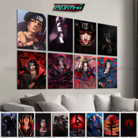 Uchiha Itachi Canvas Print – Japanese Anime Wall Art for Home Decor