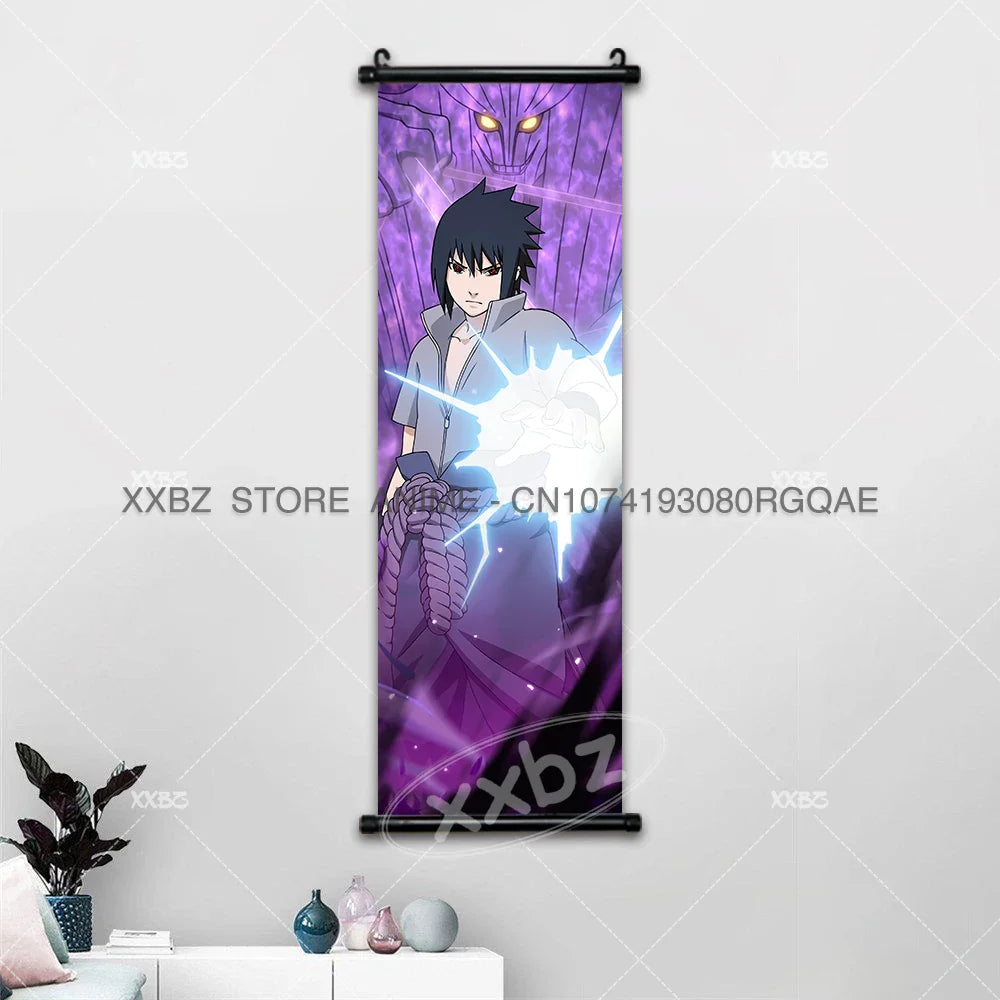 Uzumaki Naruto Scrolls Pictures Uchiha Sasuke Decorative Hanging Painting