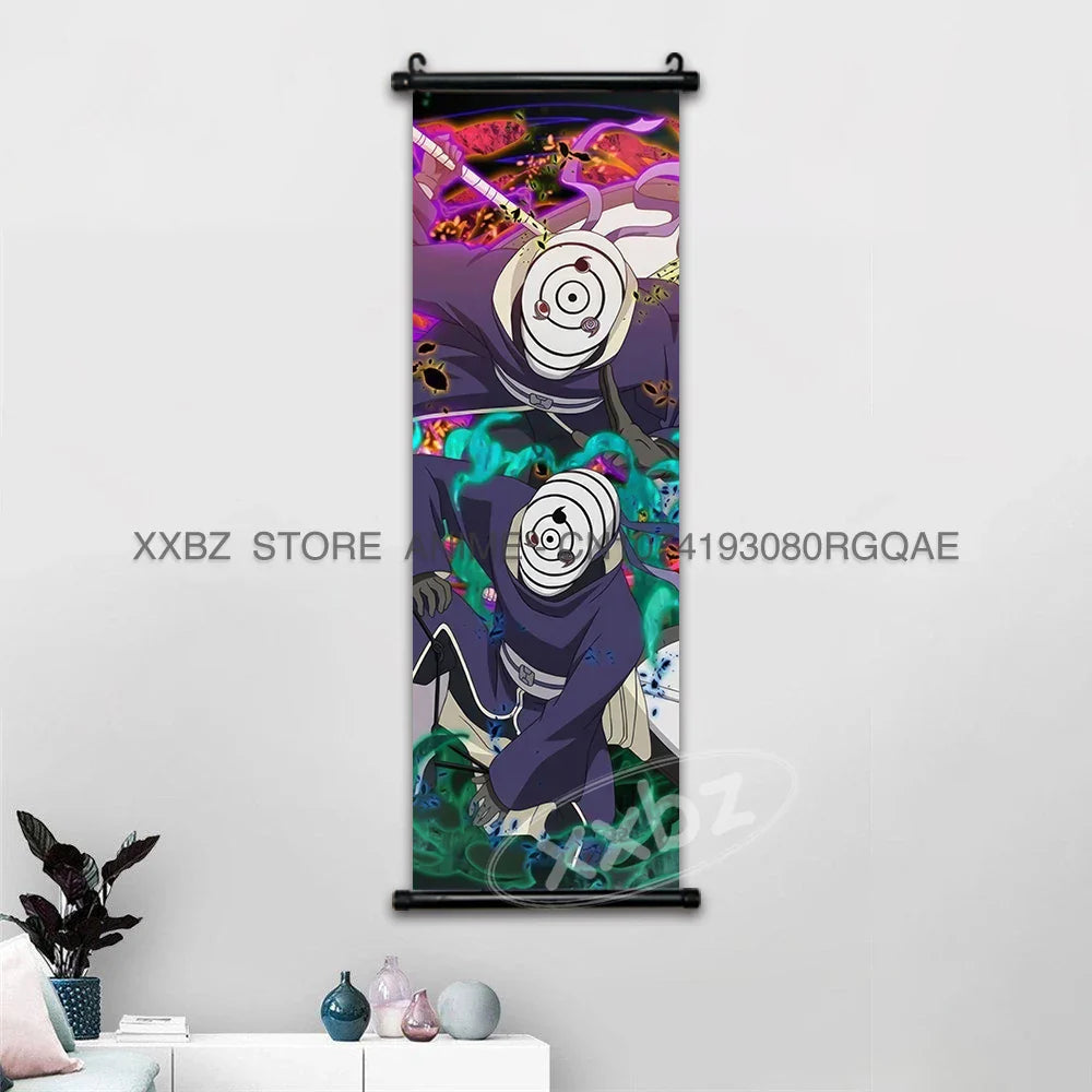Naruto Scrolls Picture Anime Posters: Sasuke, Shikamaru, and Rock Lee
