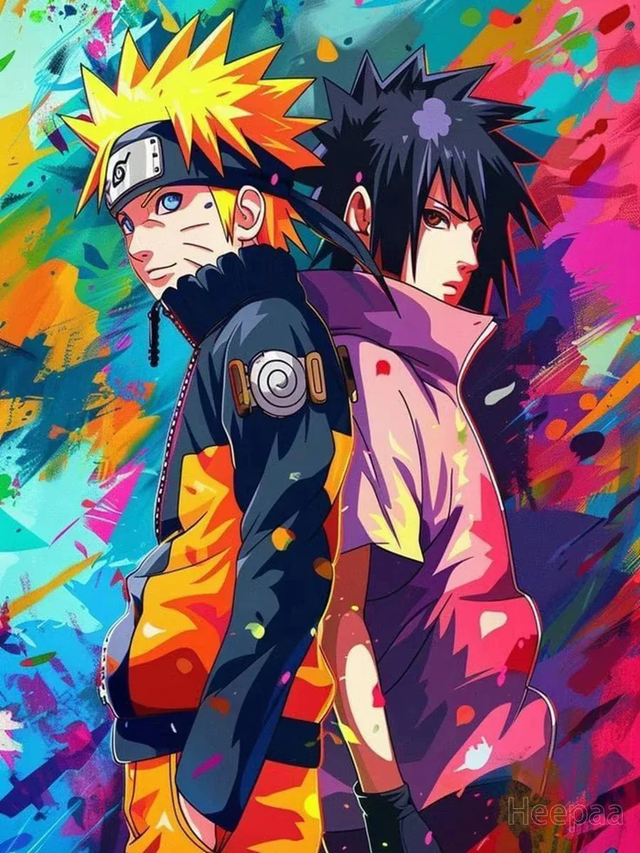 MINISO Naruto Uzumaki & Sasuke Uchiha 5D DIY Diamond Painting Kits