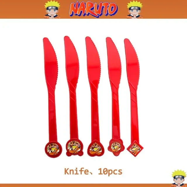 Cartoon Narutoed Anime Ninja Birthday Party Decoration Set