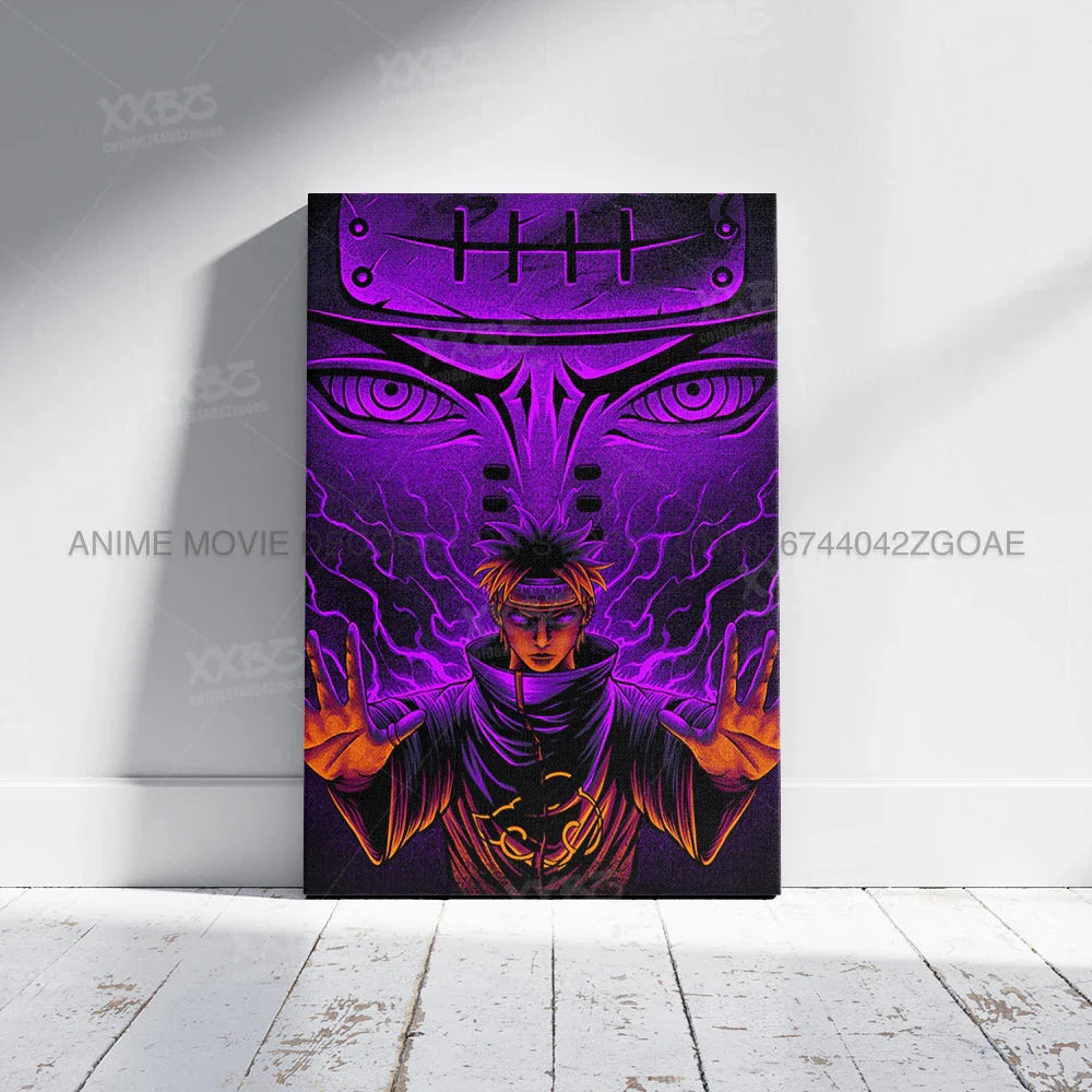 Uzumaki Naruto Poster – Jiraiya & Kakashi Anime Art for Home Decor
