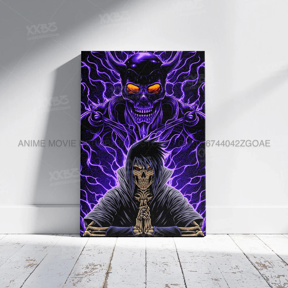 Uzumaki Naruto Poster – Jiraiya & Kakashi Anime Art for Home Decor