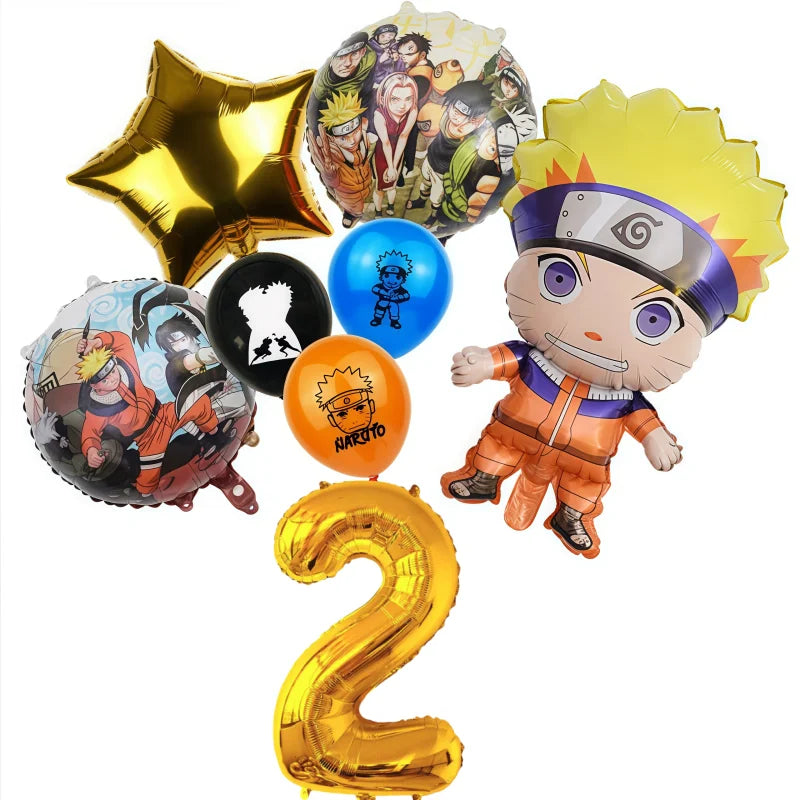 1SET Anime Narutoed Theme Boy Favors DIY Birthday Festival Gift