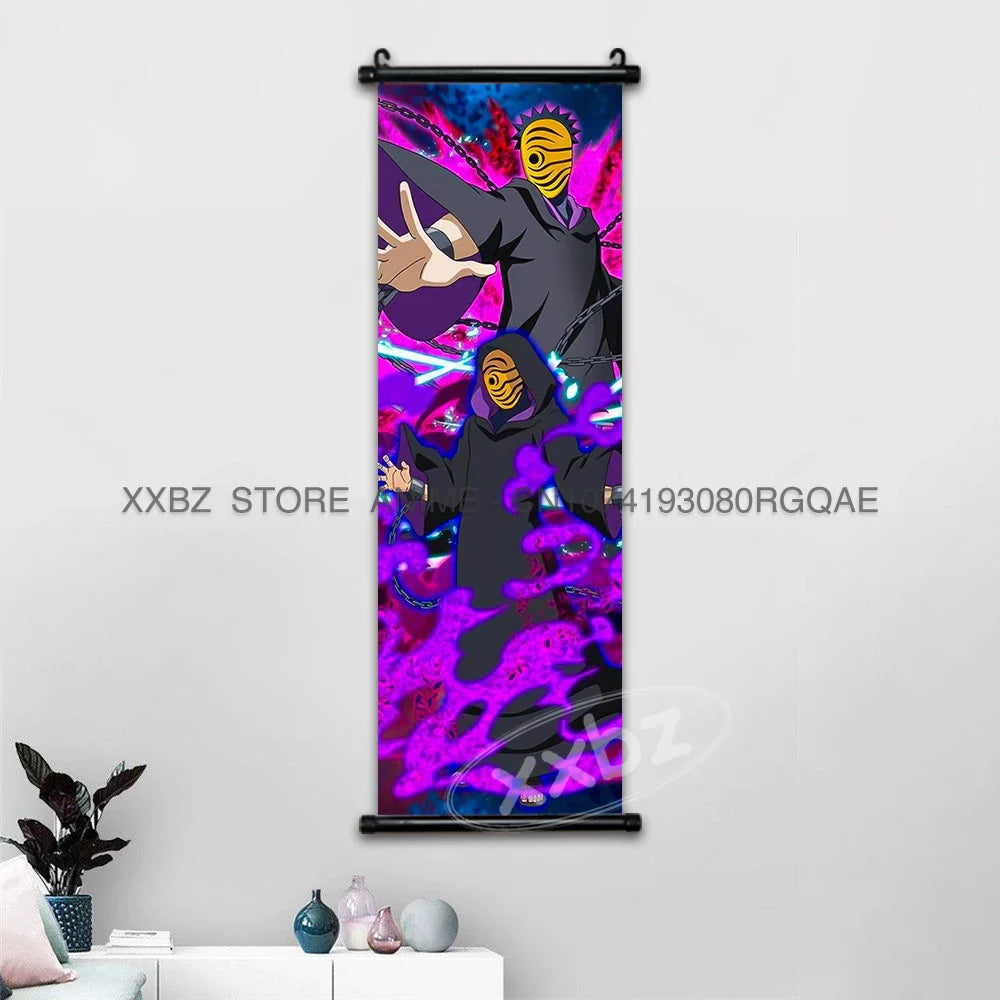 Naruto Scrolls Picture Anime Posters: Sasuke, Shikamaru, and Rock Lee