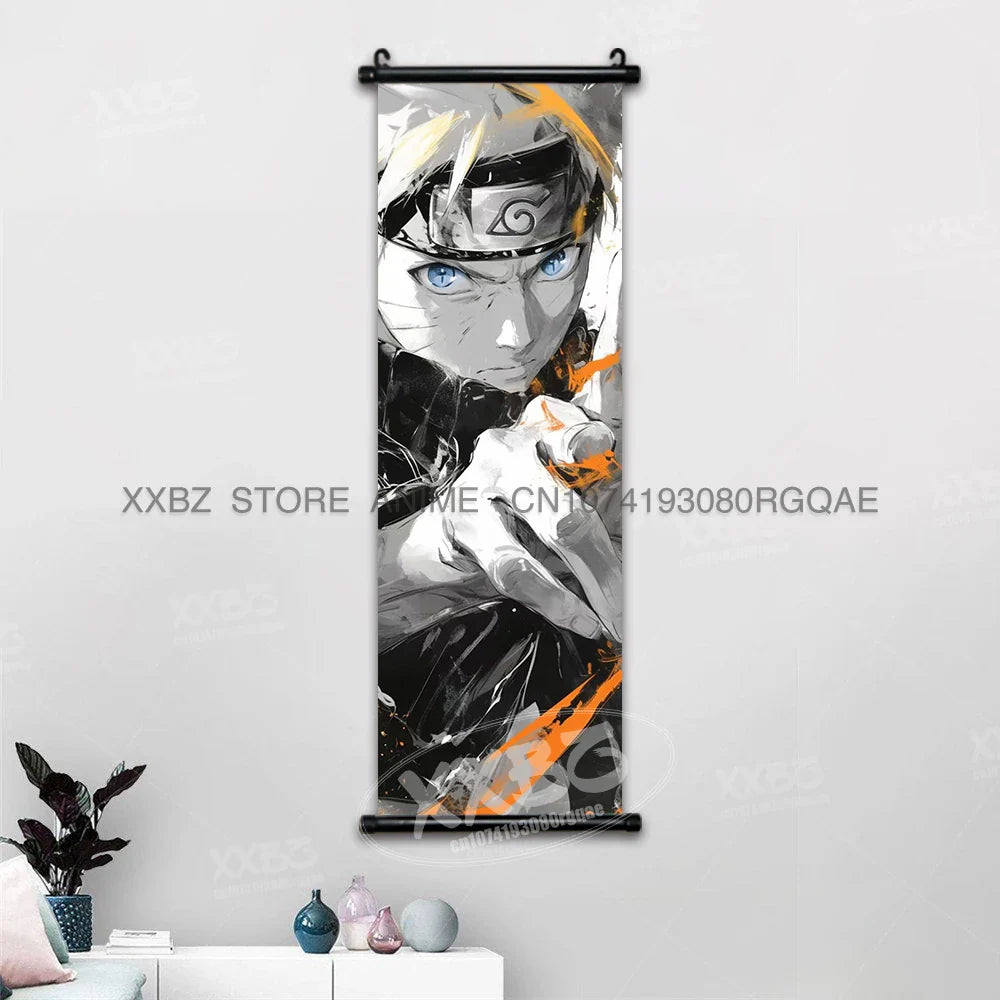 Hyuga Hinata & Uchiha Itachi Anime Canvas Wall Art for Home Decoration