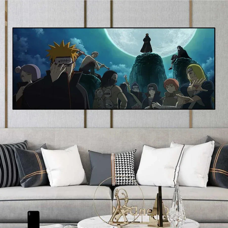 Naruto Family Portrait Decoration Painting – Perfect for Kid's Bedrooms