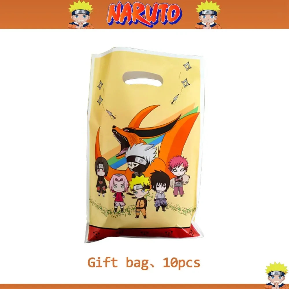 Cartoon Narutoed Anime Ninja Birthday Party Decoration Set