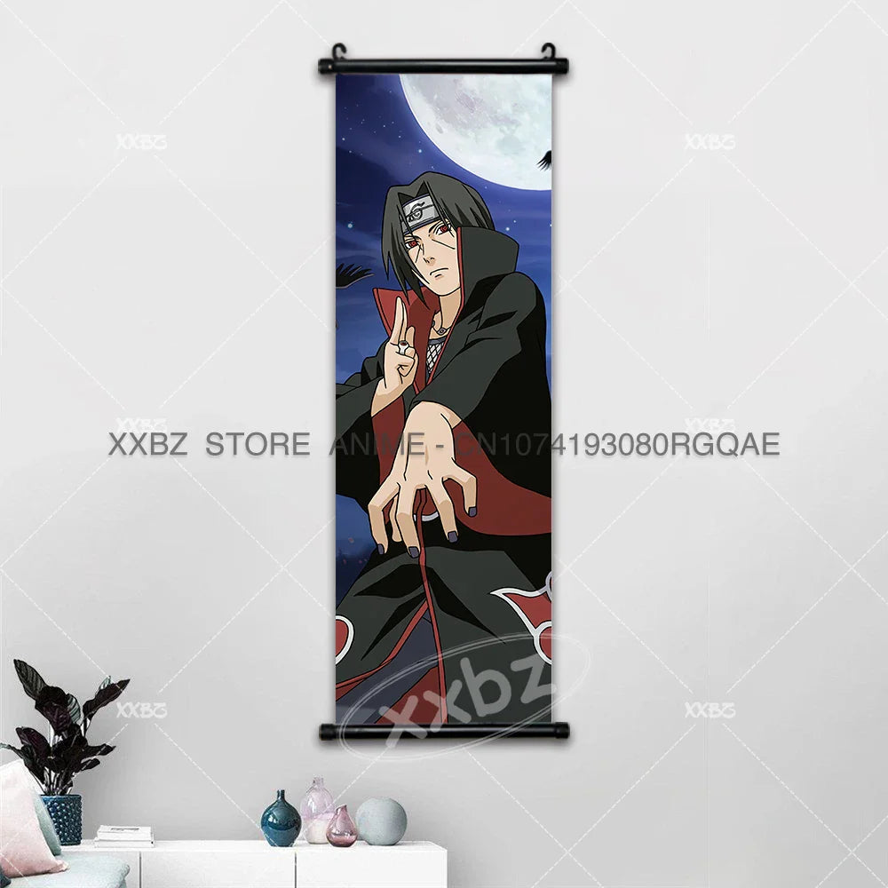 Uzumaki Naruto Scrolls Pictures Uchiha Sasuke Decorative Hanging Painting