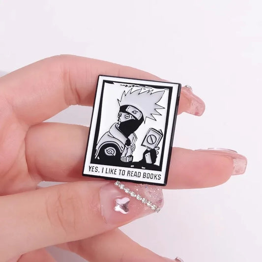 Uzumaki Naruto "Yes I Like To Read Books" Enamel Pin