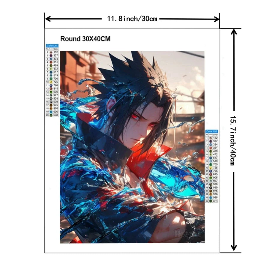MINISO Naruto Uzumaki & Sasuke Uchiha 5D DIY Diamond Painting Kits