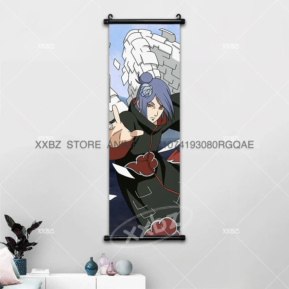 Uzumaki Naruto Scrolls Pictures Uchiha Sasuke Decorative Hanging Painting