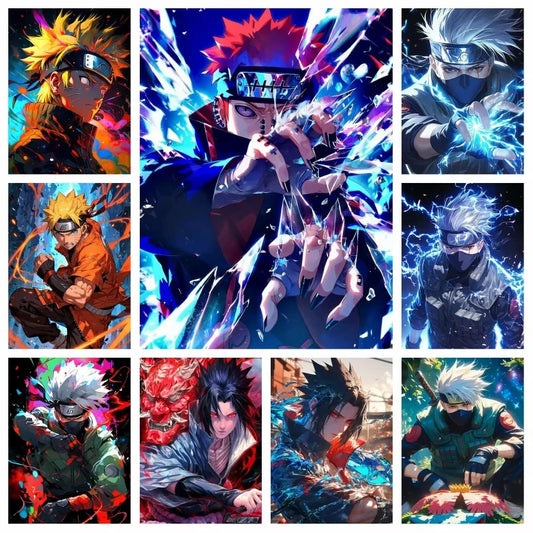 MINISO Naruto Uzumaki & Sasuke Uchiha 5D DIY Diamond Painting Kits