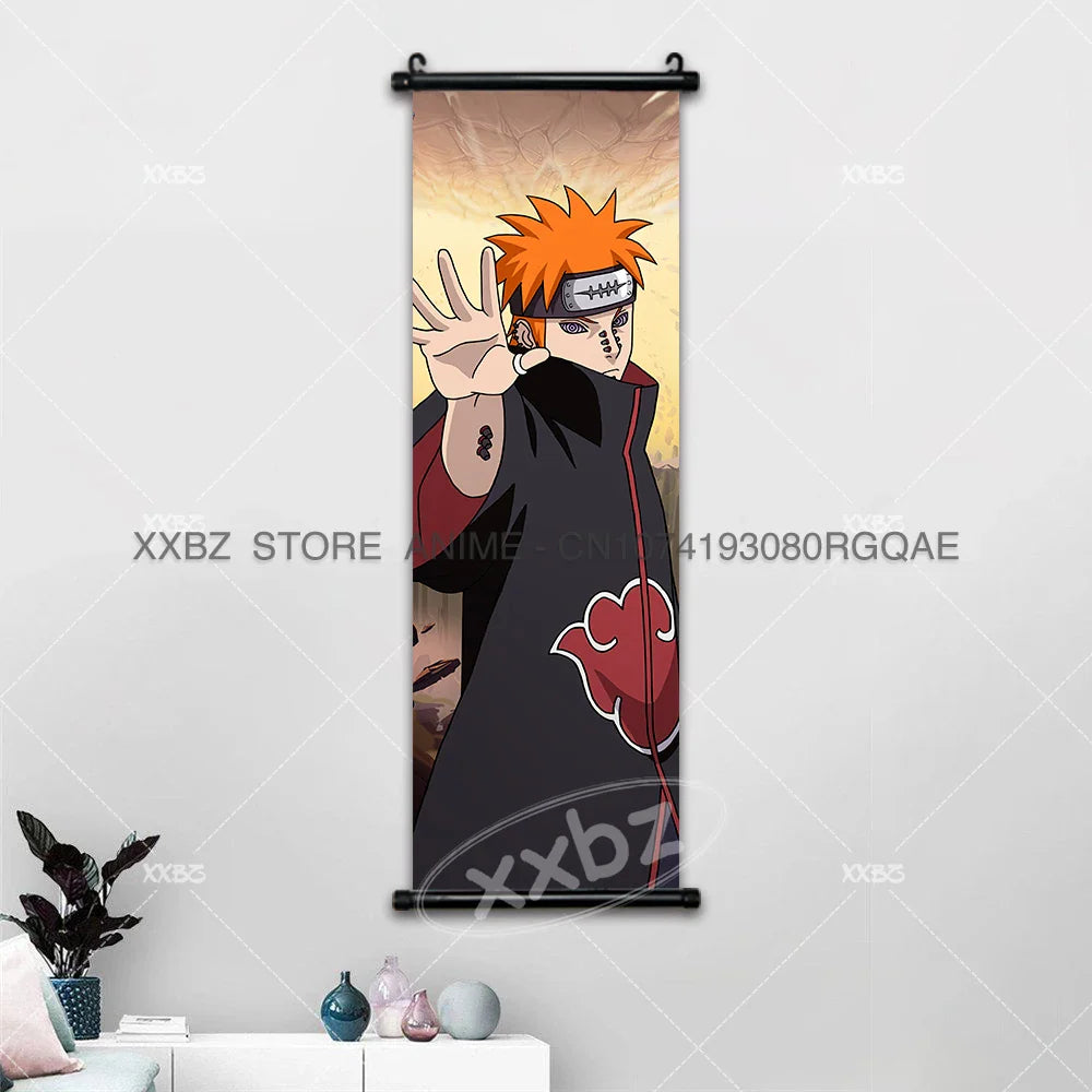 Uzumaki Naruto Scrolls Pictures Uchiha Sasuke Decorative Hanging Painting