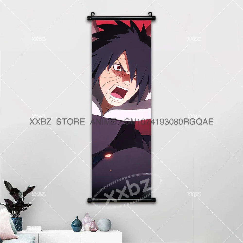 Uzumaki Naruto Scrolls Pictures Uchiha Sasuke Decorative Hanging Painting