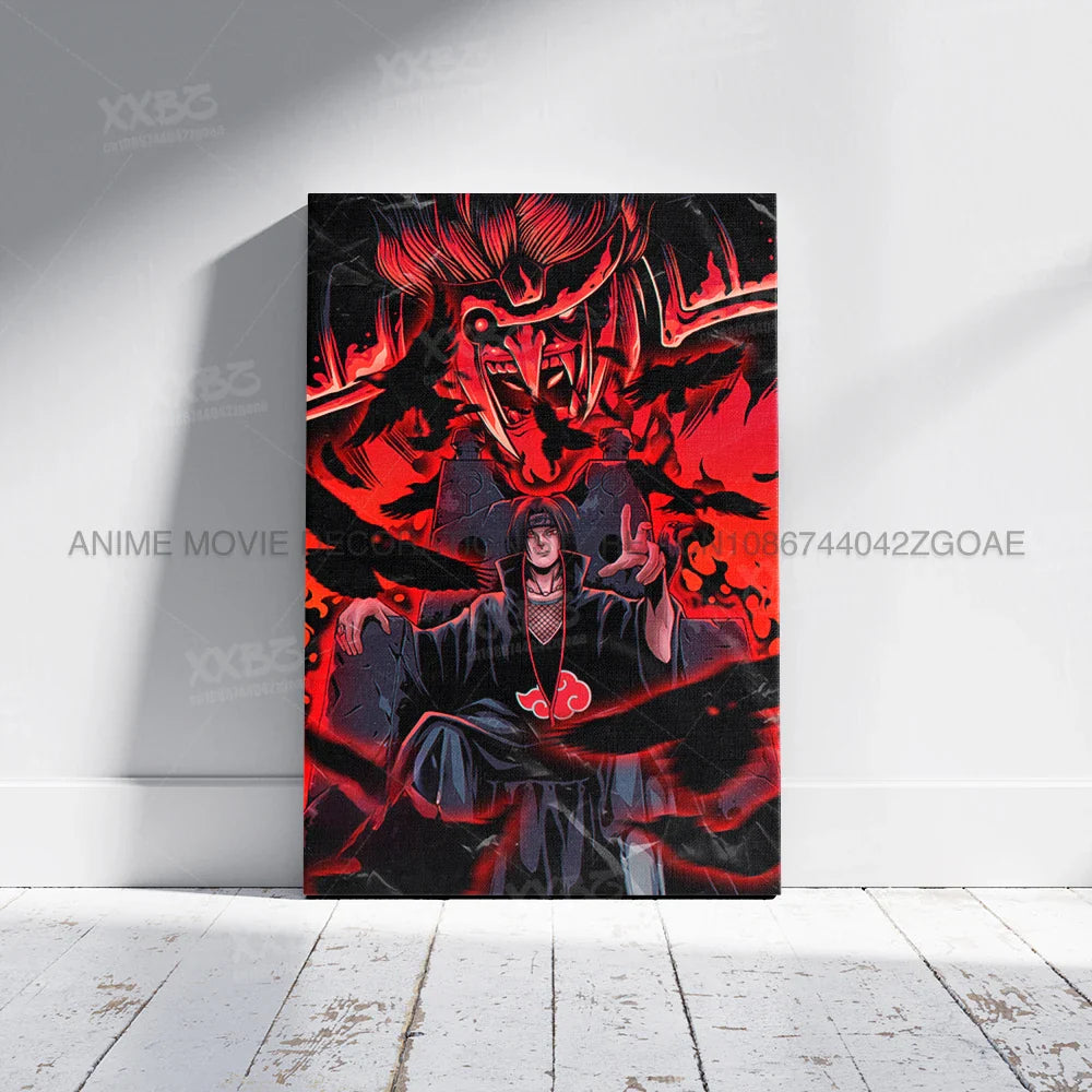 Uzumaki Naruto Home Decor – Uchiha Itachi, Madara & Jiraiya Canvas Wall Art