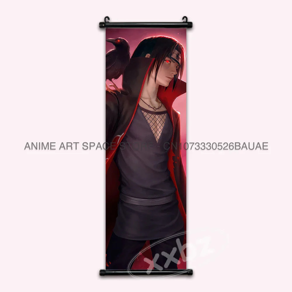 Naruto Hanging Paintings: Gaara, Obito Uchiha, Rock Lee, Kakashi, and Pain