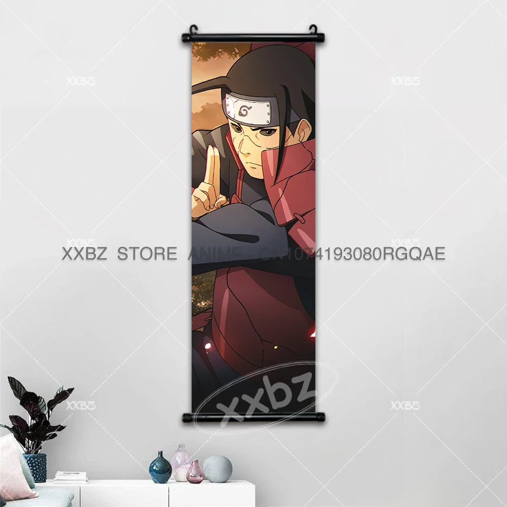 Uzumaki Naruto Scrolls Pictures Uchiha Sasuke Decorative Hanging Painting