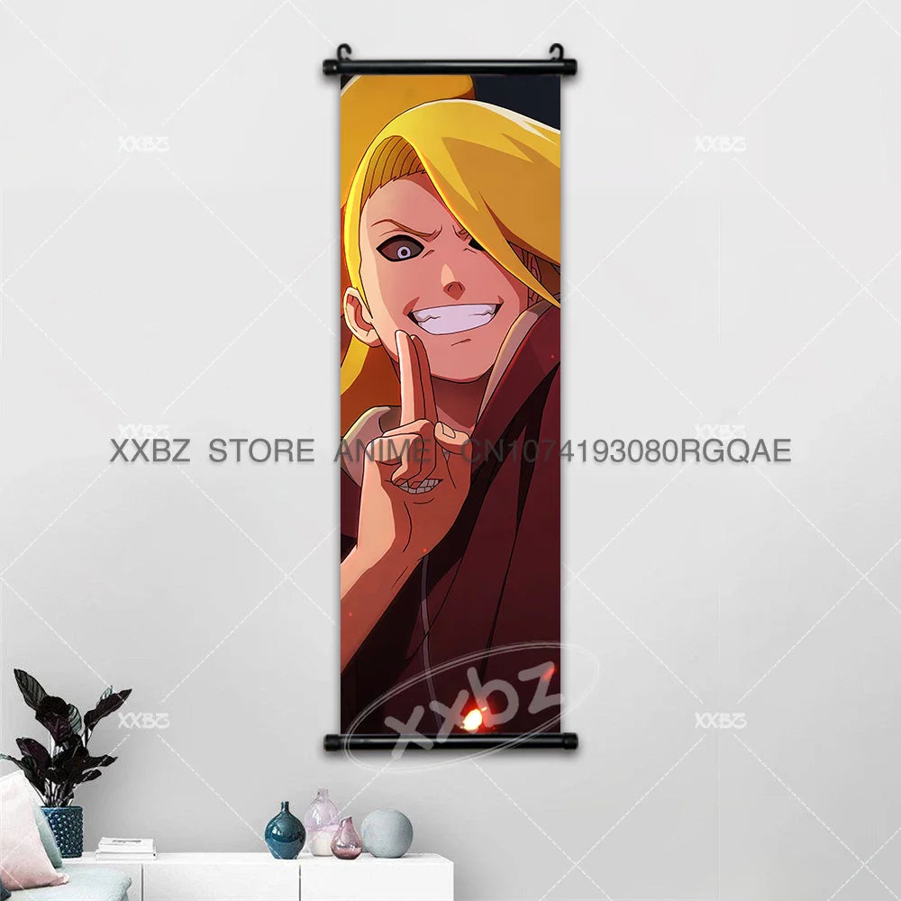 Uzumaki Naruto Scrolls Pictures Uchiha Sasuke Decorative Hanging Painting