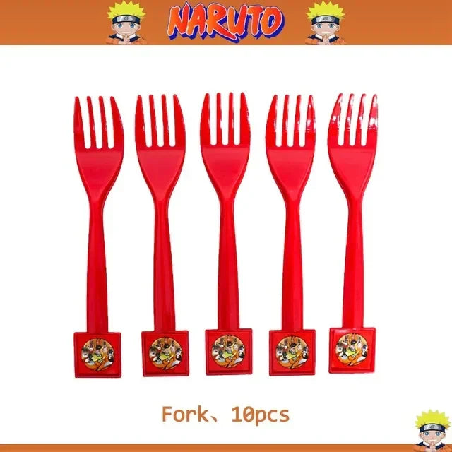 Cartoon Narutoed Anime Ninja Birthday Party Decoration Set