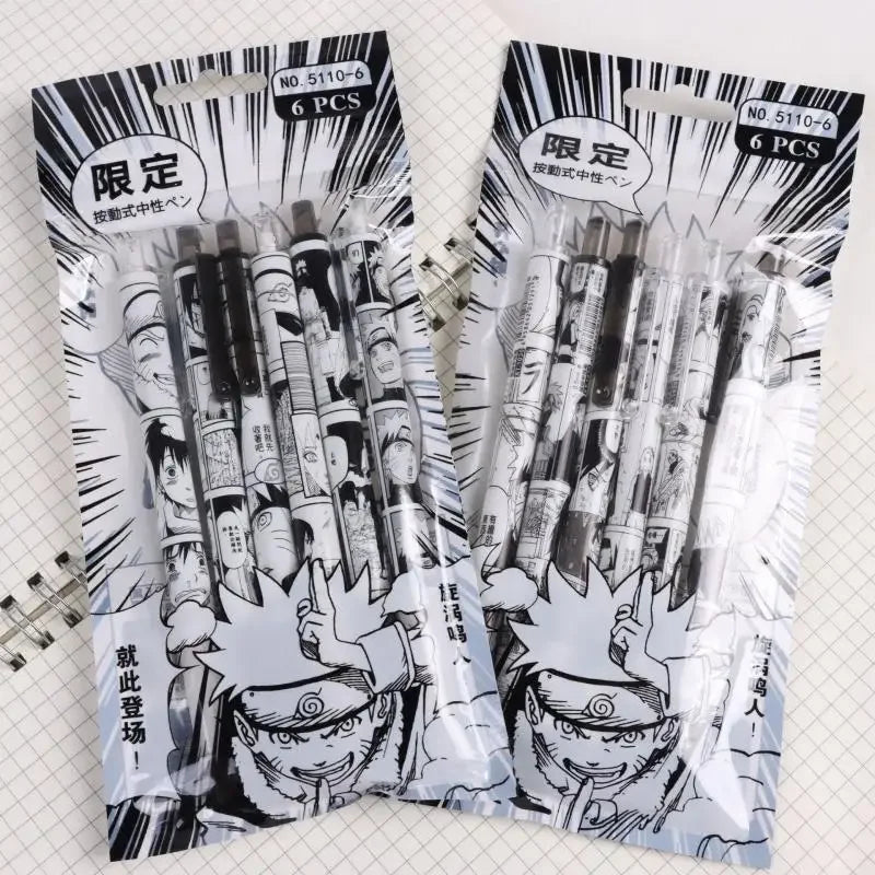 Naruto 6Pcs/set Gel Pen