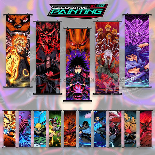 Uchiha Itachi Hanging Canvas – Anime Poster for Home Decor