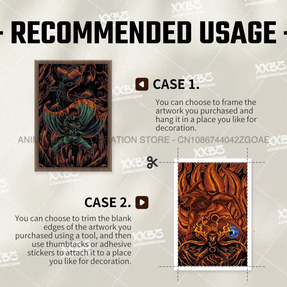Uzumaki Naruto Poster – Jiraiya & Kakashi Anime Art for Home Decor