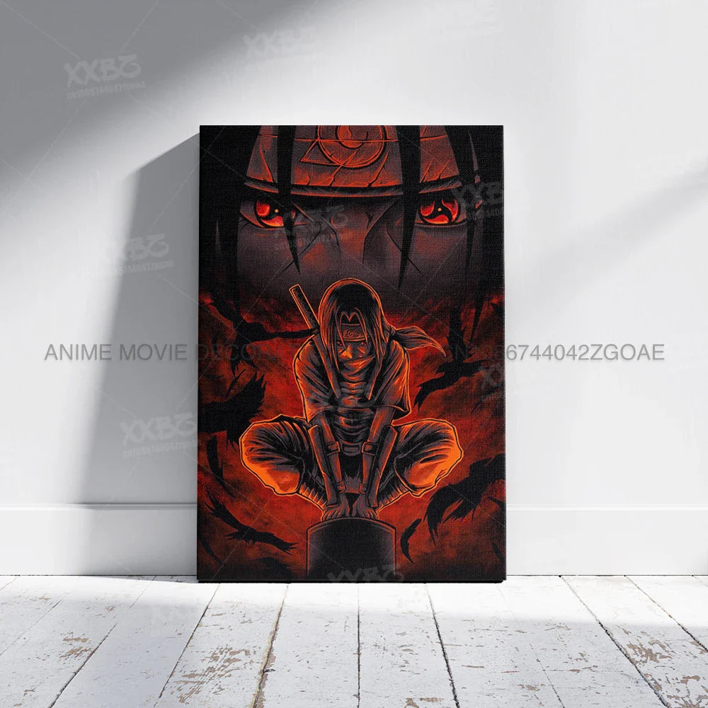 Uzumaki Naruto Poster – Jiraiya & Kakashi Anime Art for Home Decor