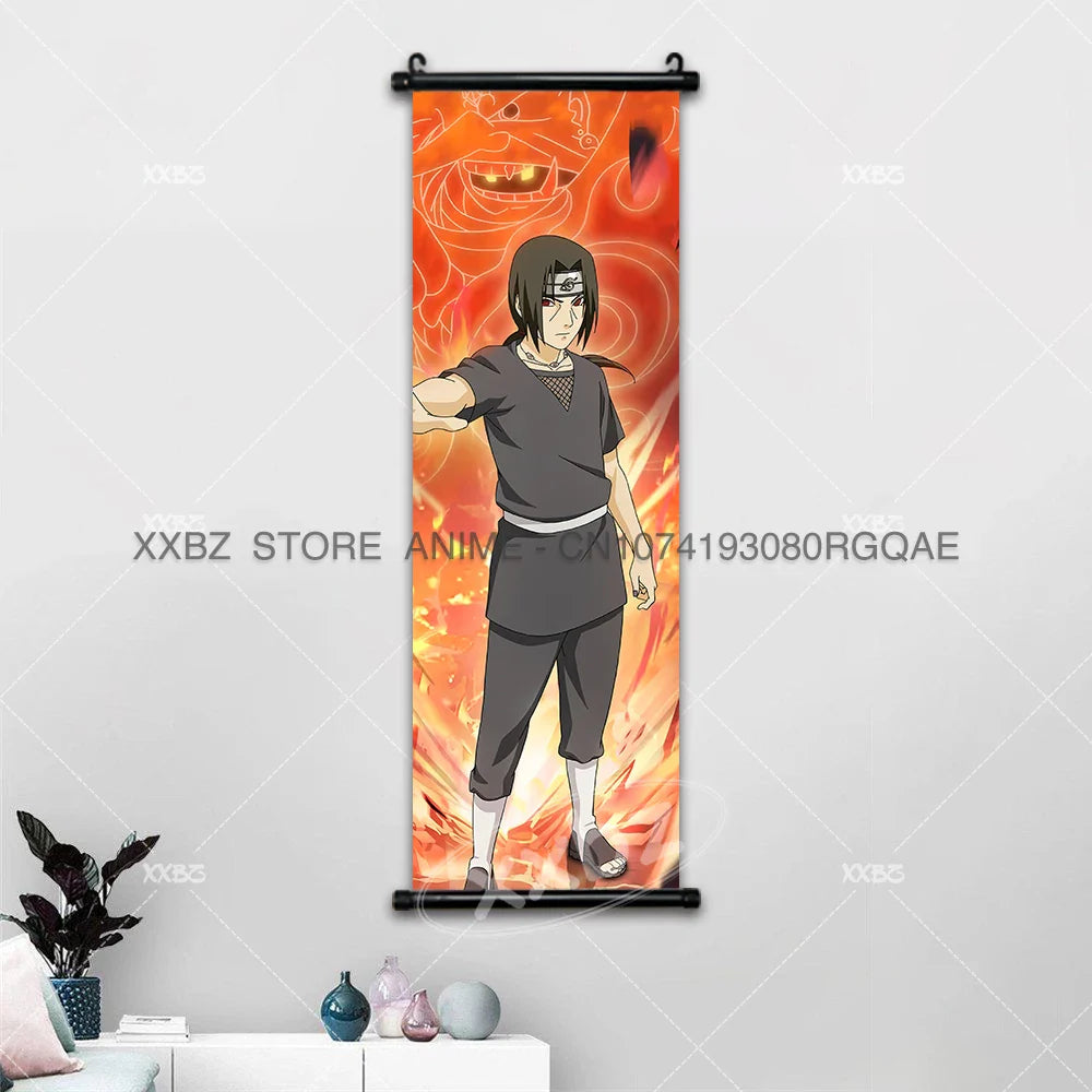 Uzumaki Naruto Scrolls Pictures Uchiha Sasuke Decorative Hanging Painting