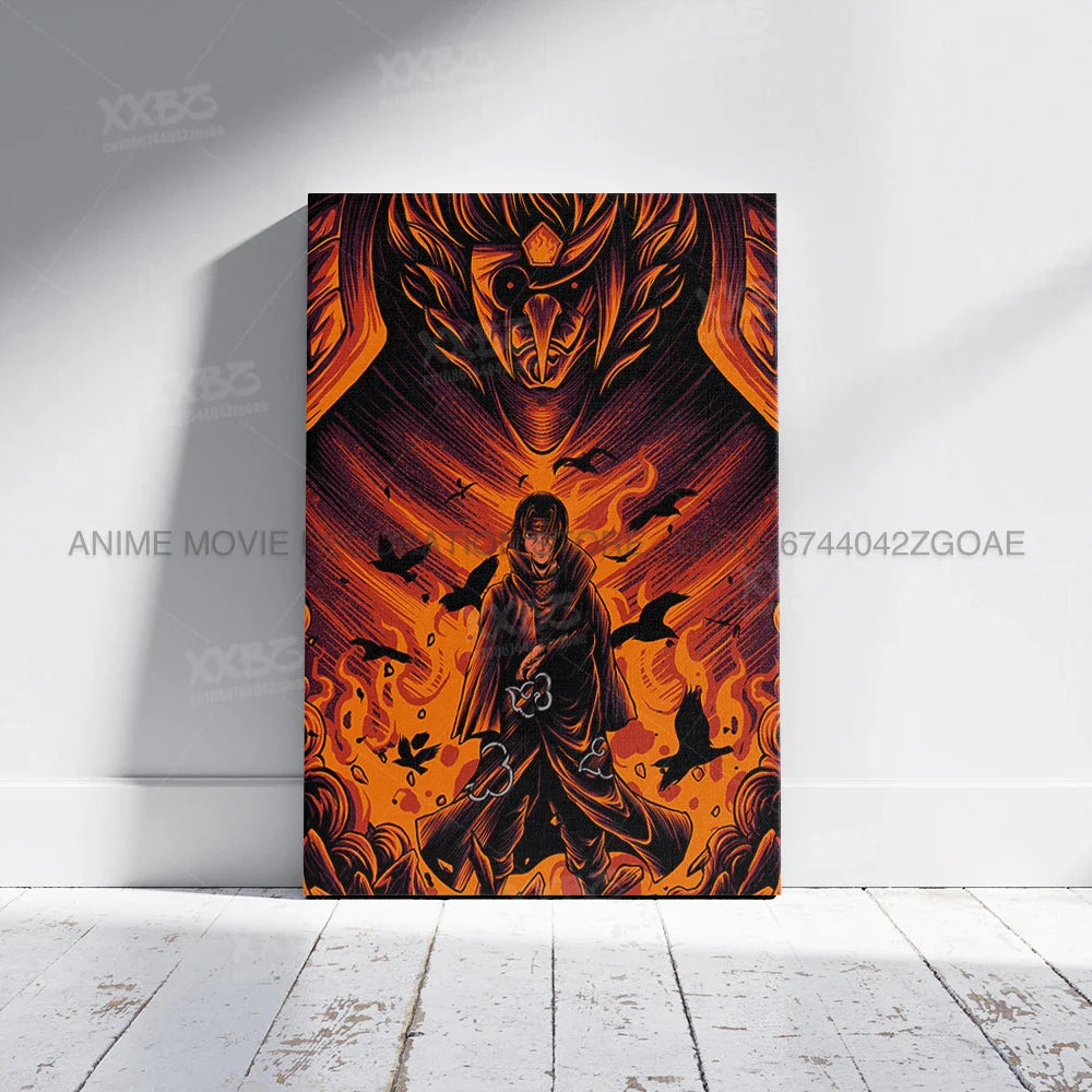 Uzumaki Naruto Poster – Jiraiya & Kakashi Anime Art for Home Decor