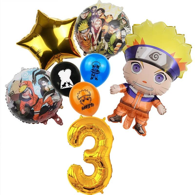 1SET Anime Narutoed Theme Boy Favors DIY Birthday Festival Gift