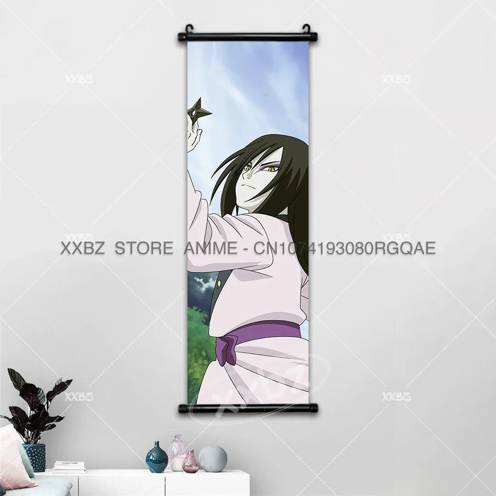 Uzumaki Naruto Scrolls Pictures Uchiha Sasuke Decorative Hanging Painting