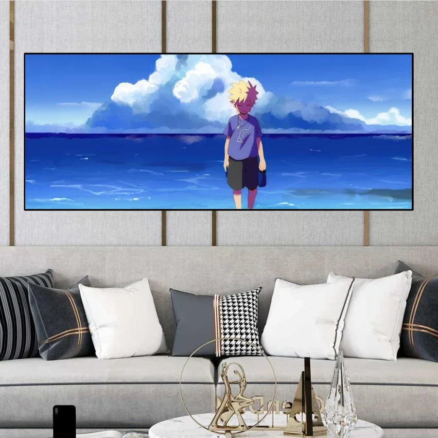 Naruto Family Portrait Decoration Painting – Perfect for Kid's Bedrooms
