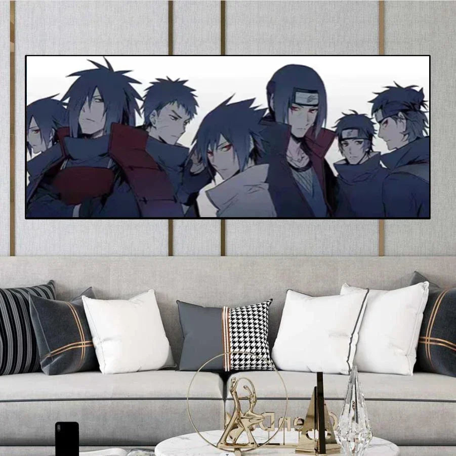 Naruto Family Portrait Decoration Painting – Perfect for Kid's Bedrooms