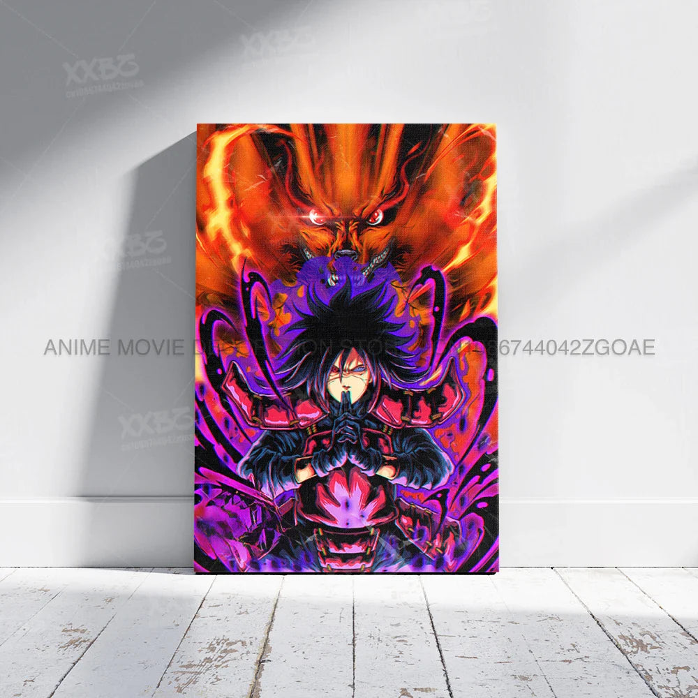 Uzumaki Naruto Home Decor – Uchiha Itachi, Madara &amp; Jiraiya Canvas Wall Art