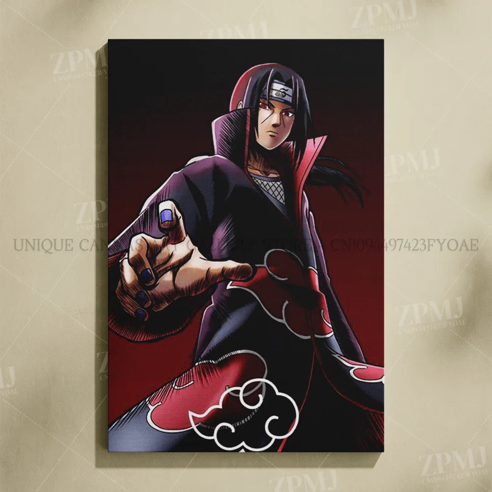 Uchiha Itachi Canvas Print – Japanese Anime Wall Art for Home Decor