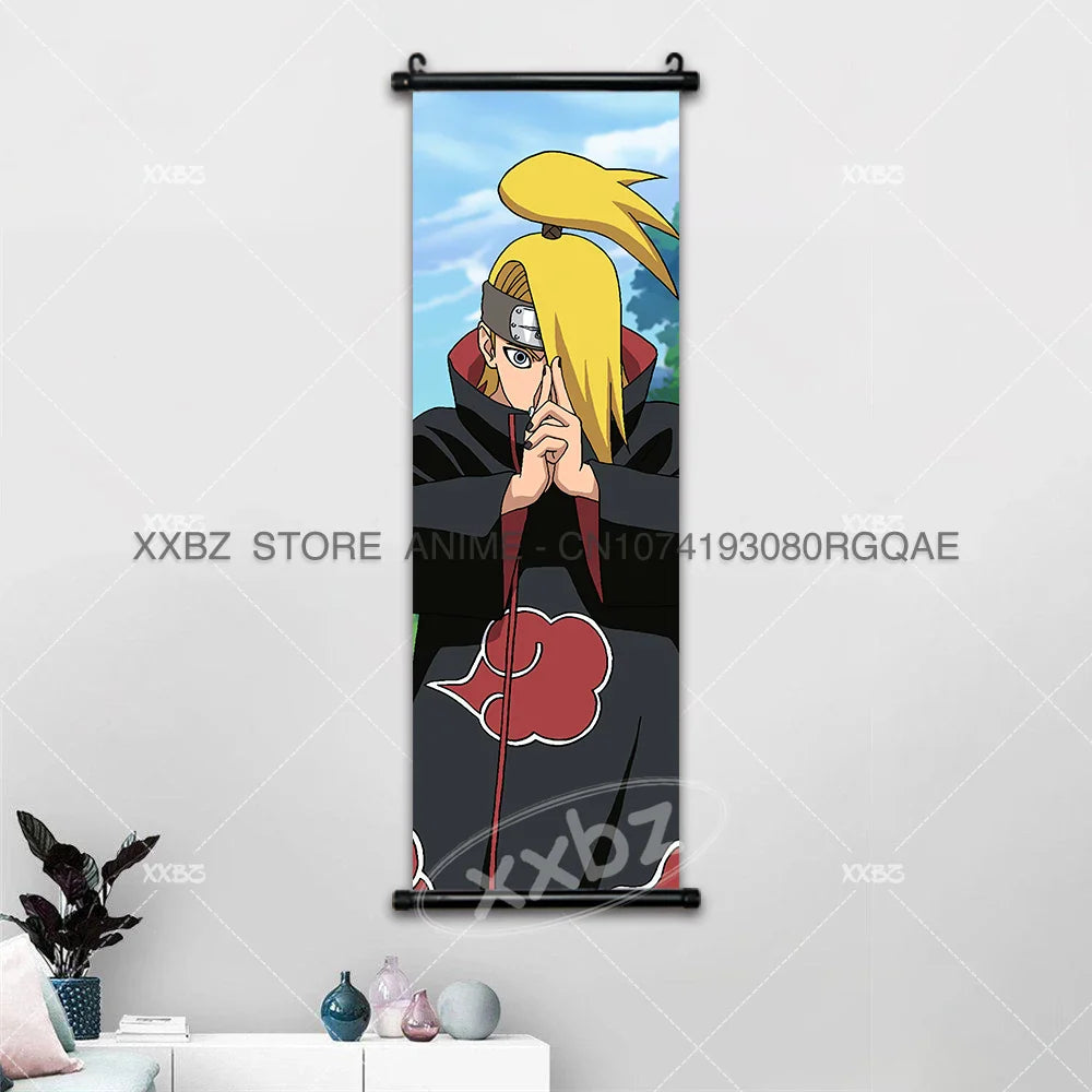 Uzumaki Naruto Scrolls Pictures Uchiha Sasuke Decorative Hanging Painting