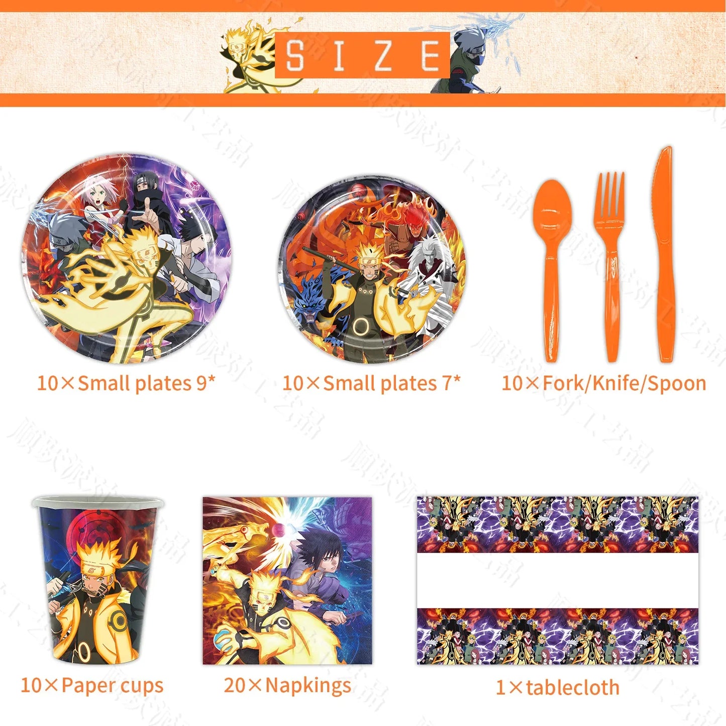 Cartoon Naruto Theme Boys Kids Favors