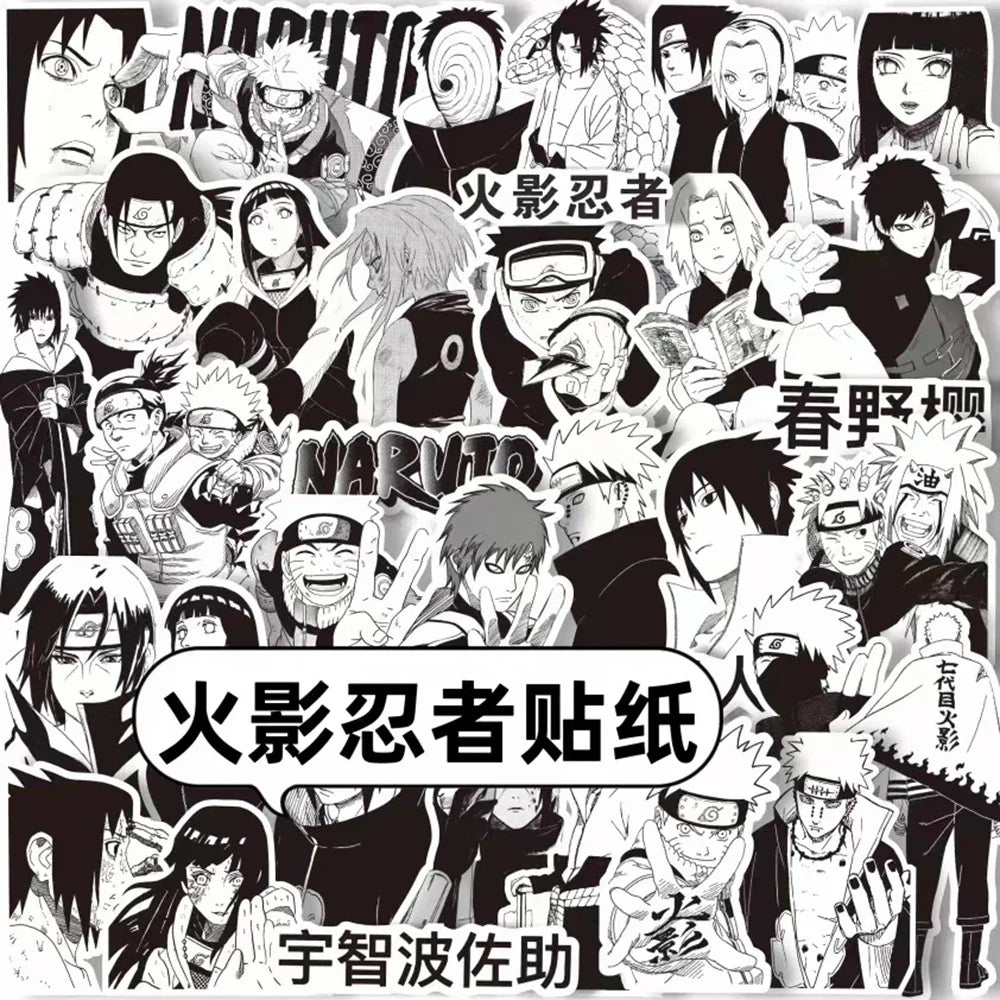 10/30/65pcs Anime NARUTO Cartoon Stickers
