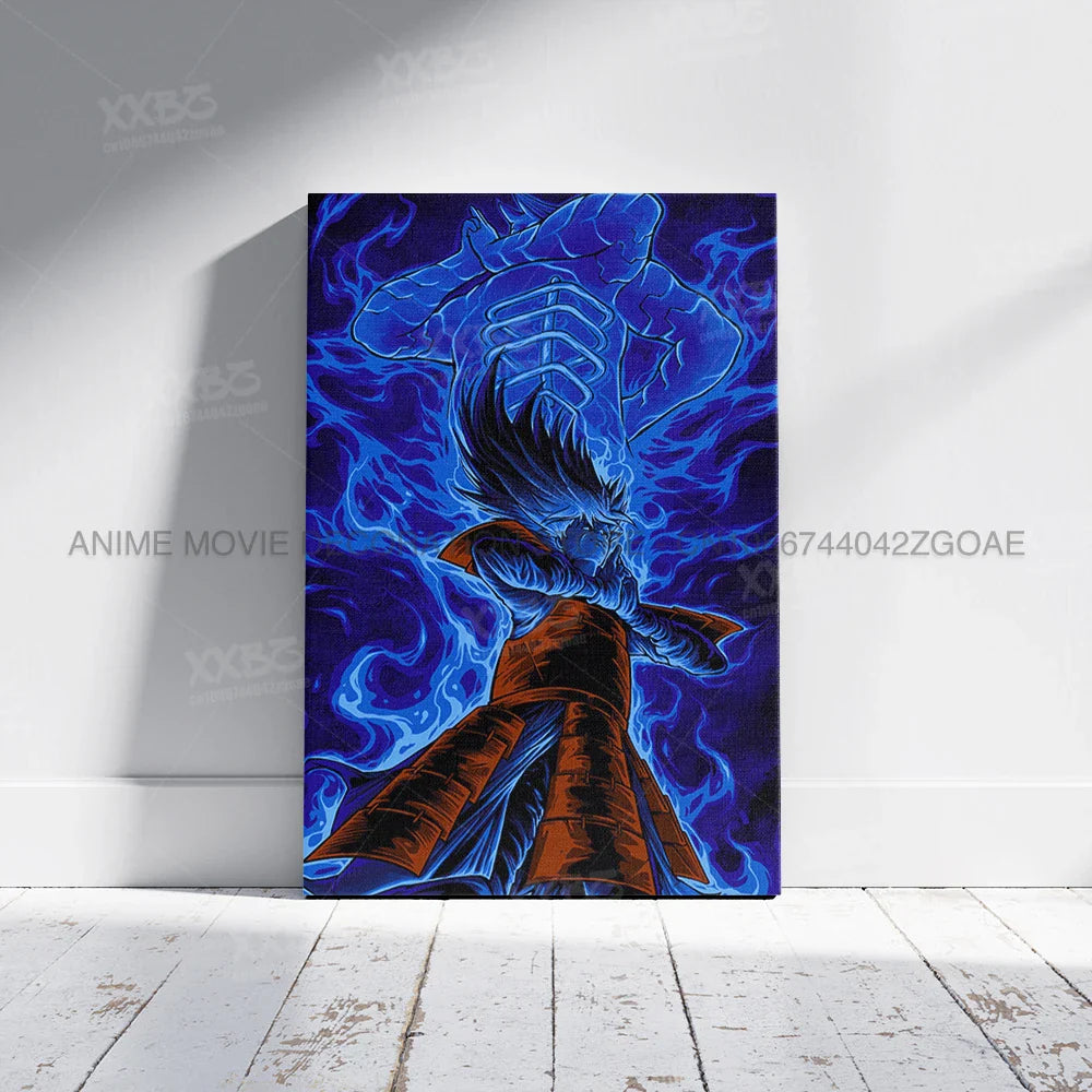 Uzumaki Naruto Poster – Jiraiya & Kakashi Anime Art for Home Decor