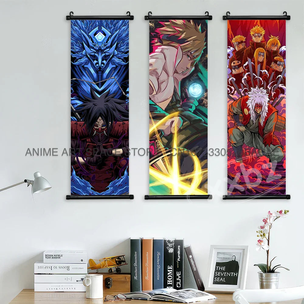 Uchiha Itachi Hanging Canvas – Anime Poster for Home Decor