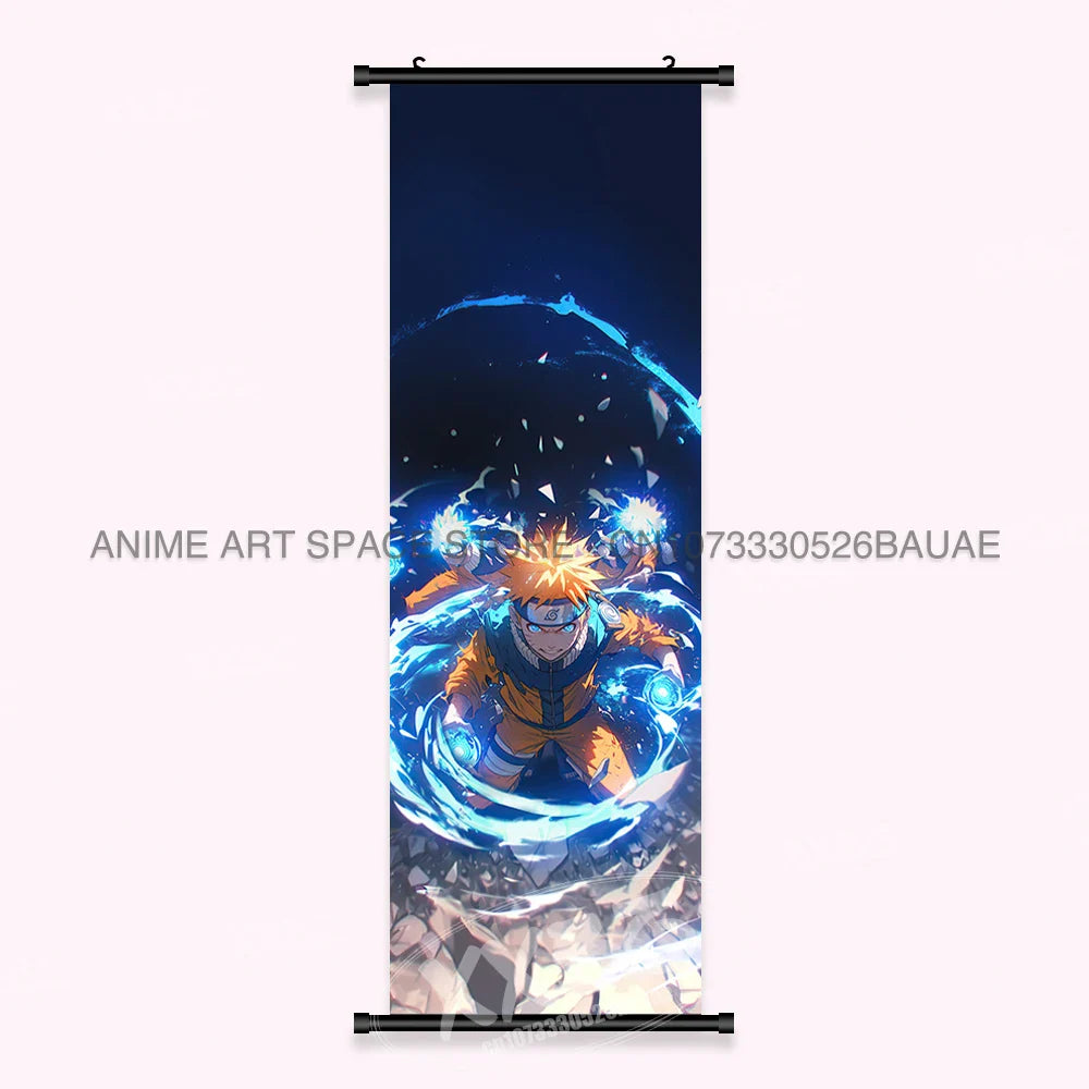 Japanese Anime Naruto Wall Artwork Canvas Scrolls - Uchiha Sasuke Print