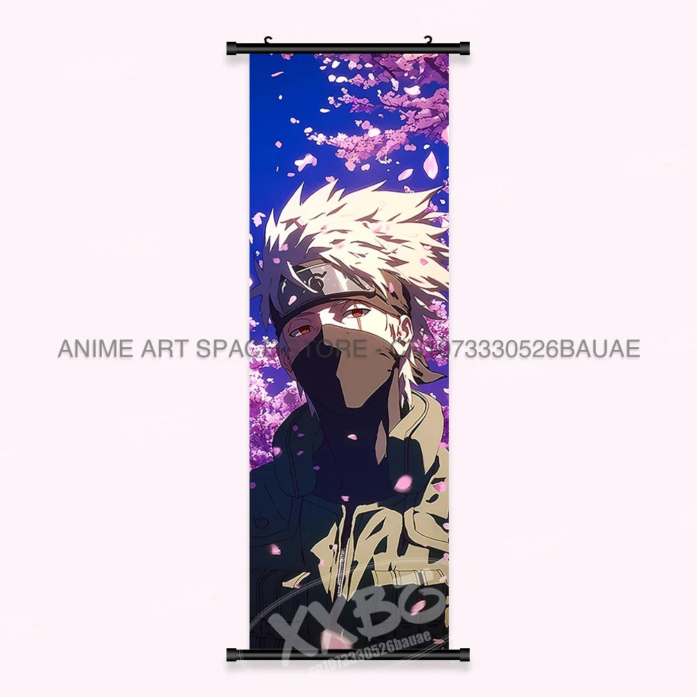 Japanese Anime Naruto Wall Artwork Canvas Scrolls - Uchiha Sasuke Print